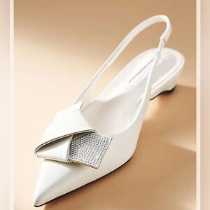 Tony Branco Elijah Rhinestone Flats. Size 8. NIB